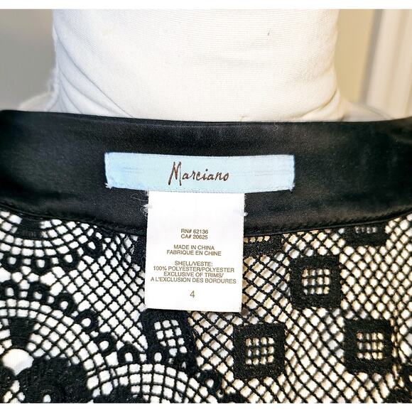 Mariano Sheer Lace Long Dress Jacket/Blazer Size 4 Rare Find! - Picture 12 of 13